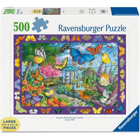 Casse-tête Ravensburger - Le jardin des papillons - 500 pièces