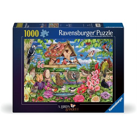 Casse-tête Ravensburger - Le banquet des oiseaux - 1000 pièces