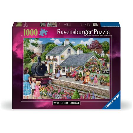 Casse-tête Ravensburger - L'halte ferroviaire Cottage - 1000 pièces