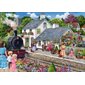 Casse-tête Ravensburger - L'halte ferroviaire Cottage - 1000 pièces