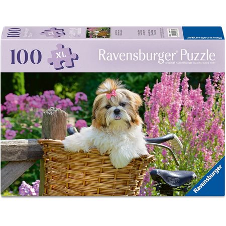 Casse-tête Ravensburger - Petit chien adorable - 100 pièces XL