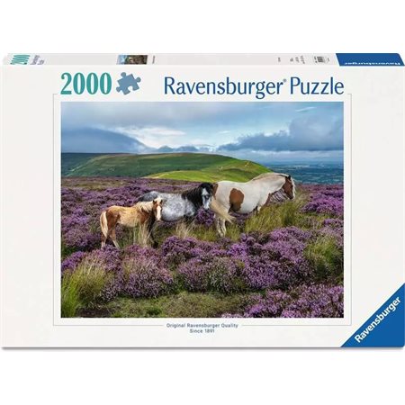 Ravensburger Puzzle – Wild Horses in the Heather – 2000 Pieces