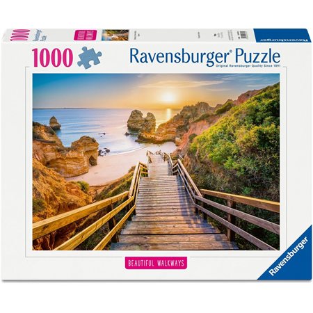 Casse-tête Ravensburger - Escalier vers la plage de Camilo, Algarve - 1000 pièces