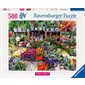 Casse-tête Ravensburger - Le marché de fleur en France - 500 pièces
