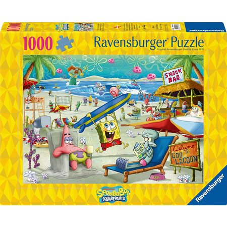 Casse-tête Ravensburger - Plaisirs à Goo Lagoon Bob l'éponge - 1000 pièces
