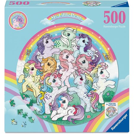 Casse-tête Ravensburger Rond – My Little Pony – 500 pièces