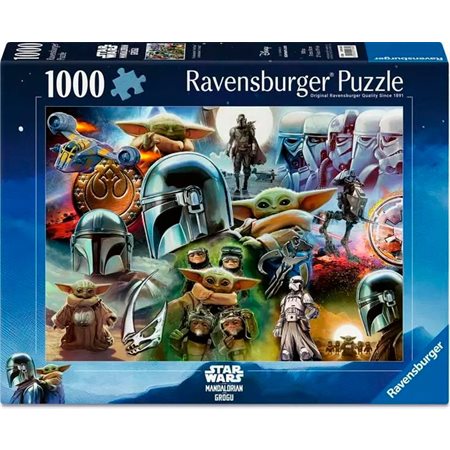 Casse-tête Ravensburger - Star Wars : Mandolorian et Grogu - 1000 pièces