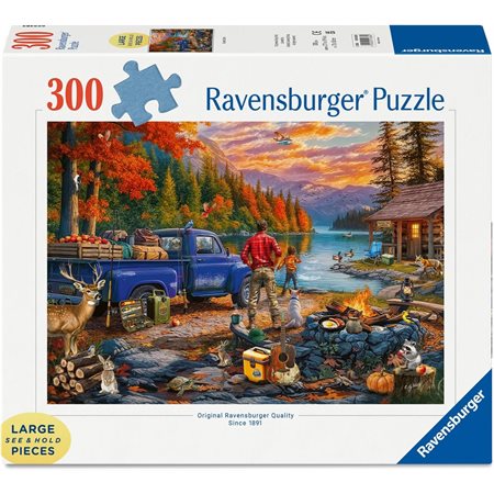 Casse-tête Ravensburger - Coucher de soleil sur le lac - 300 pièces