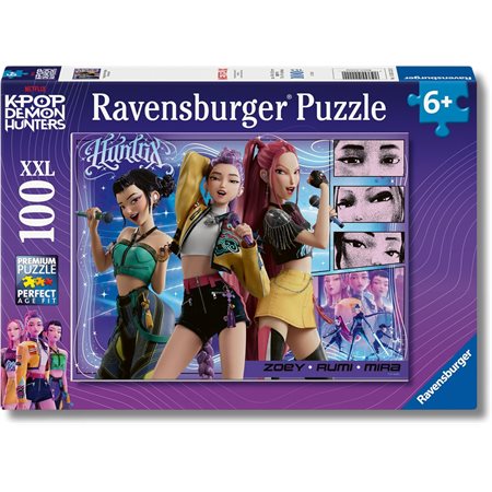 Casse-tête Ravensburger - K-Pop Demon Hunters - 100 pièces XXL