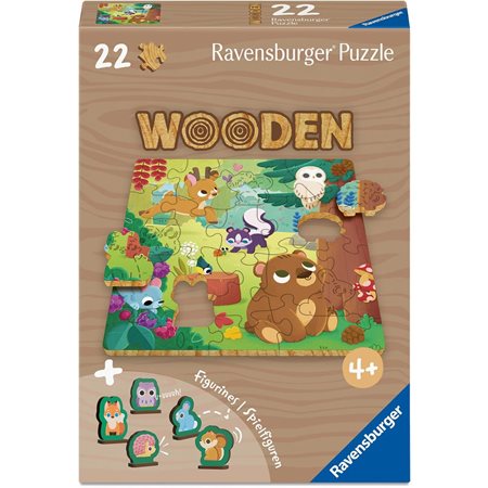 Ravensburger Wooden Puzzle – Forest Animals – 22 Pieces