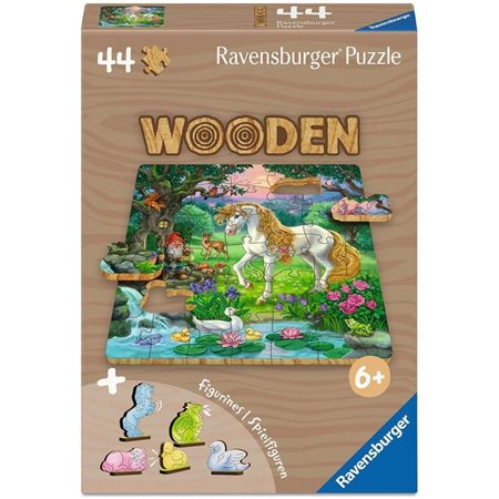 Casse-tête en bois Ravensburger - La licorne - 44 pièces