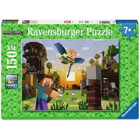 Casse-tête Ravensburger - Minecraft : Construction et aventures - 150 pièces XXL