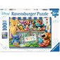 Casse-tête Ravensburger - Le coffre à jouets Disney Pixar - 100 pièces XXL