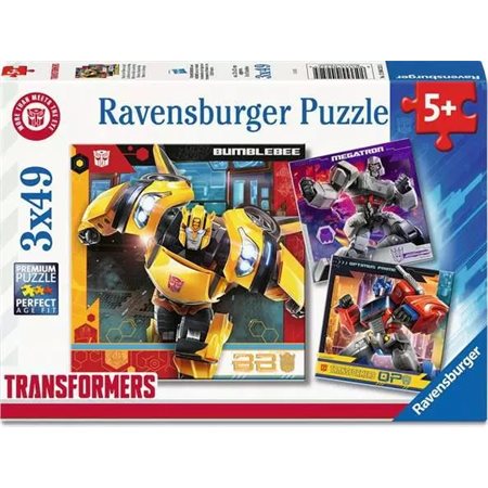Casse-tête Ravensburger - Les Transformers - 3 x 49 pièces