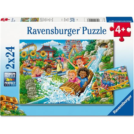 Casse-tête Ravensburger - Parc d'attraction - 2 x 24 pièces