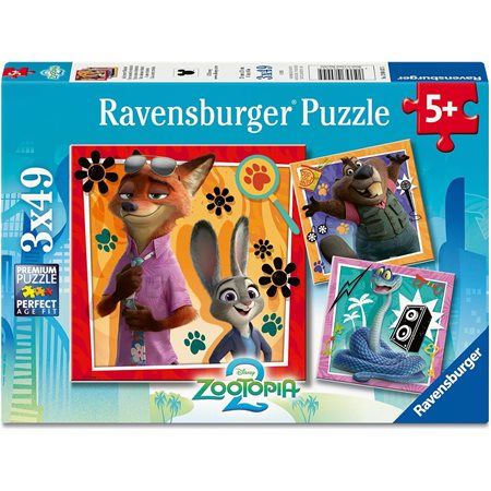 Casse-tête Ravensburger - Zootopia 2 - 3 x 29 pièces