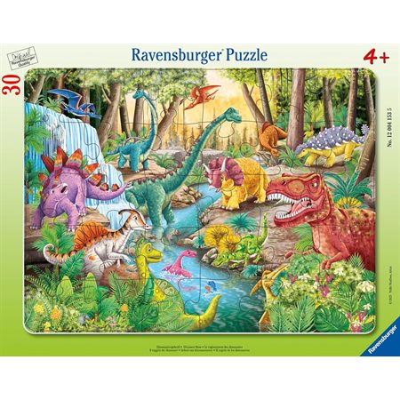 Ravensburger Framed Puzzle – Dinosaur Roars – 30 Pieces