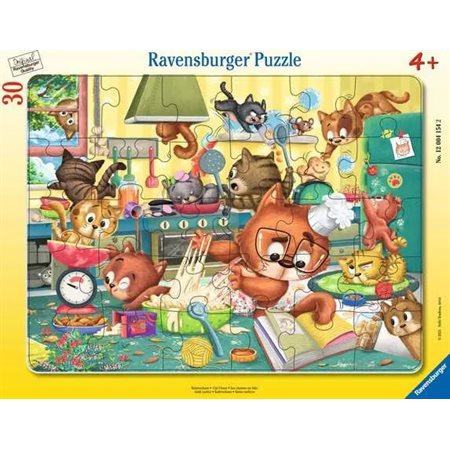 Ravensburger Framed Puzzle – Cat Chaos– 30 Pieces
