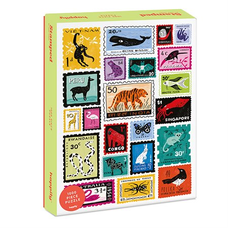 Casse-tête Happily - Timbres de Lena Jones - 1000 pièces