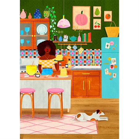 Casse-tête Holiyay - Jour de crêpes de Laura Lhuilier - 1000 pièces