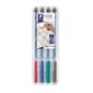 Marqueur effaçable Lumocolor® Pointe fine. 0,6 mm variés (4)