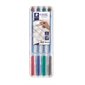 Marqueur effaçable Lumocolor® Pointe moyenne. 1,0 mm variés (4)