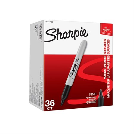 Marqueur fin Sharpie® Boîte de 36 noir