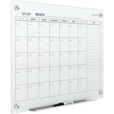 Infinity™ Magnetic Glass Dry Erase Calendar Board 36 x 24 in