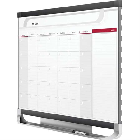 Tableau blanc effaçable à sec calendrier Prestige® 2 1 mois 36 x 24 po, magnétique