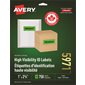 Fluorescent Labels 2-5 / 8 x 1”. Package of 750. green