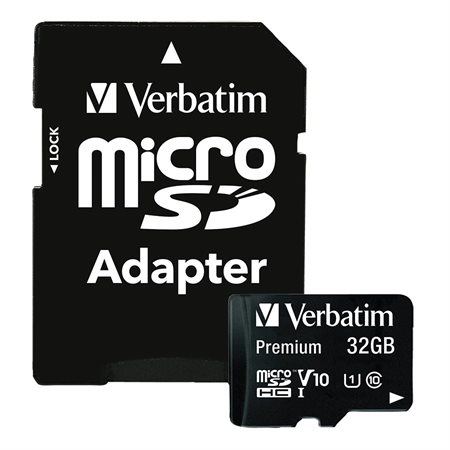 Premium micro SDHC / SDXC Memory Card with Adapter Class 10 SDHC, 45MB / s 32 GB