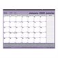 Calendrier sous-main mensuel (2026) 21-1 / 4 x 16 po, avec bande de vinyle transparente bilingue