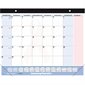 Calendrier de bureau mensuel Ruban rose QuickNotes®