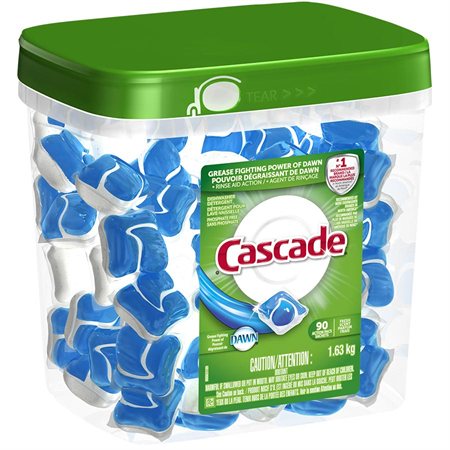 Cascade 2-in-1 Action Pacs® Dishwasher Detergent Package of 90 fresh scent