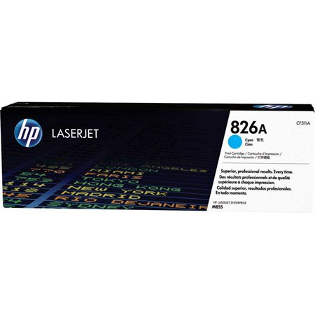 Cartouche de toner HP 826A cyan