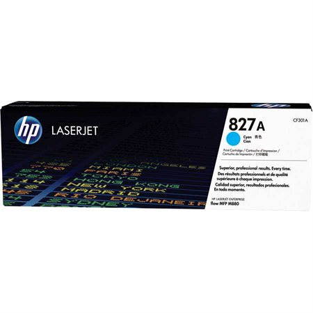 Cartouche de toner HP 827A cyan