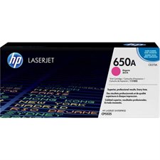 Cartouche de toner HP 650A magenta