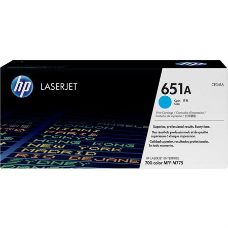 Cartouche de toner HP 651A cyan