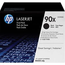 HP 90X High Yield Toner Cartridge Value Pack (2)