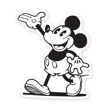 AUTOCOLL. VINYLE MICKEY MOUSE RETRO