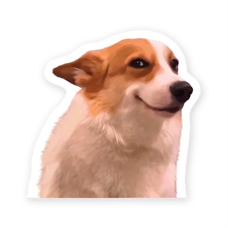 AUTOCOLL. VINYLE CHIEN