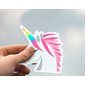 AUTOCOLL. VINYLE LICORNE