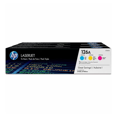 HP 126A Toner Cartridge Value Pack cyan, magenta, yellow (3)