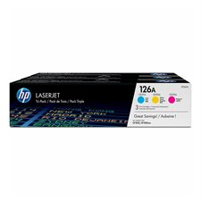 HP 126A Toner Cartridge Value Pack cyan, magenta, yellow (3)