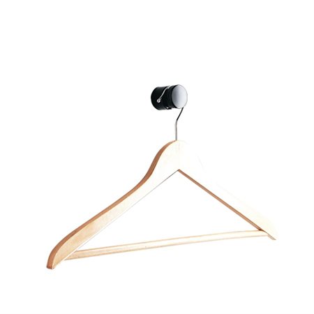 Natural Wooden Garment Hanger with Pant Rod Natural wood