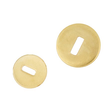 Brass Washers for Brass-Plated Paper Fasteners Westcott No. 1 - fits 3 / 8 to 1 in