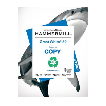 Papier pour copie recyclé Great White® 30 lettre