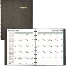 Agenda mensuel MiracleBind™ (2025) Couverture rigide CoilPro 9-1/4 x 7-1/4 po