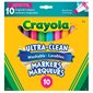 Marqueurs lavables Ultra-Clean Pointe Large couleurs tropicales - boîte de 10