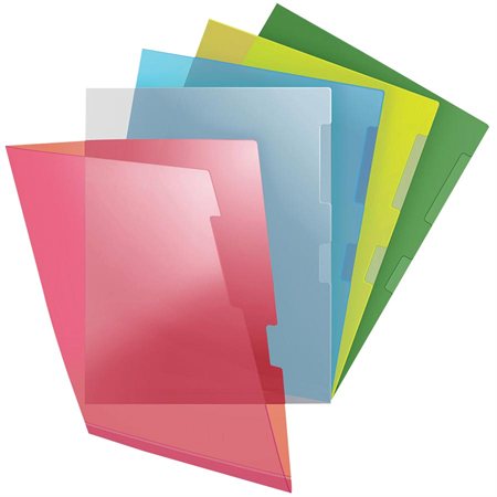 Heavy-Duty Transparent Folders Letter size blue